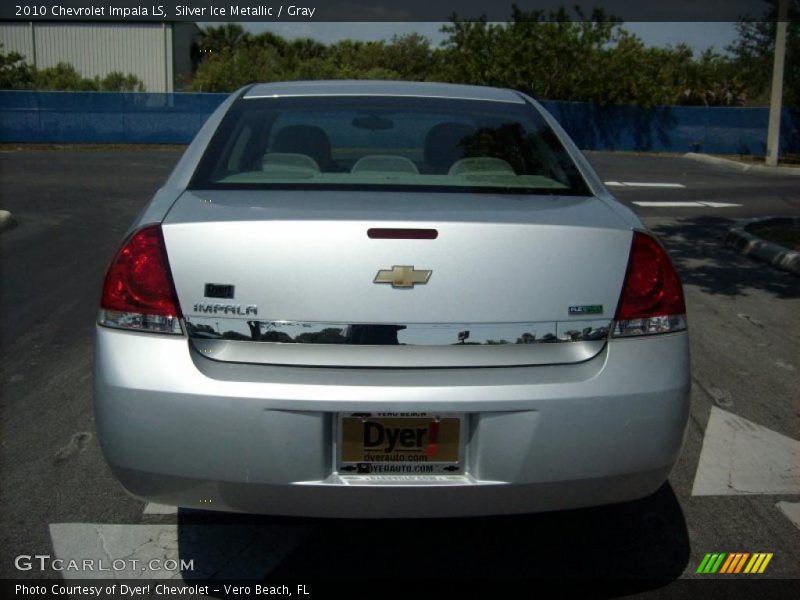 Silver Ice Metallic / Gray 2010 Chevrolet Impala LS
