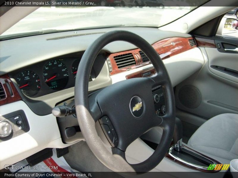 Silver Ice Metallic / Gray 2010 Chevrolet Impala LS