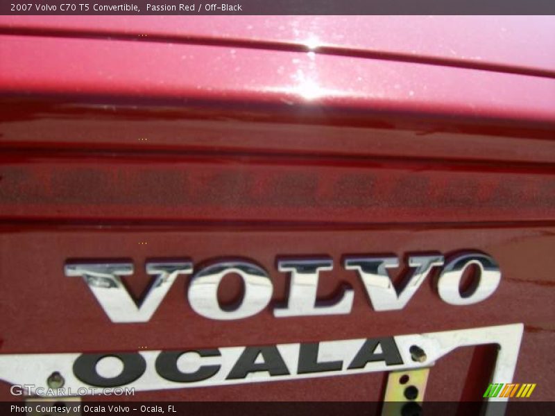 Passion Red / Off-Black 2007 Volvo C70 T5 Convertible
