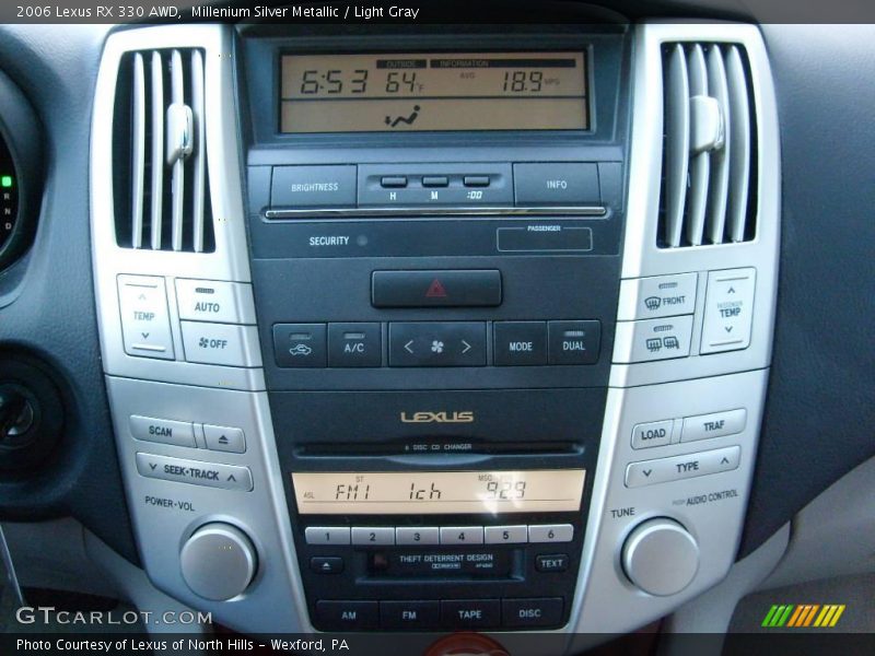 Millenium Silver Metallic / Light Gray 2006 Lexus RX 330 AWD