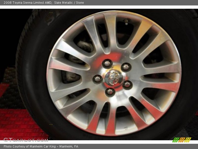 Slate Metallic / Stone 2008 Toyota Sienna Limited AWD