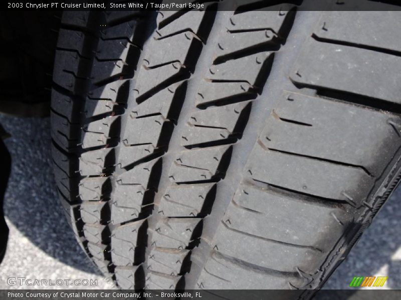 Stone White / Taupe/Pearl Beige 2003 Chrysler PT Cruiser Limited
