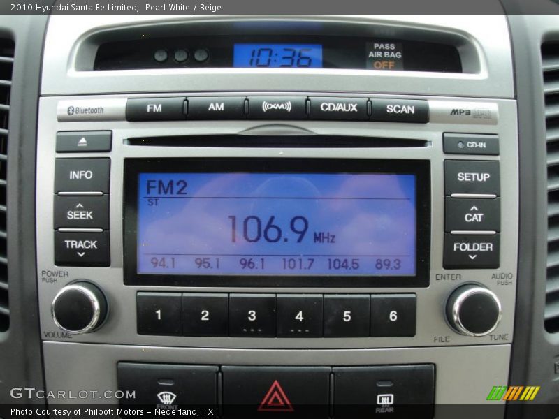 Controls of 2010 Santa Fe Limited