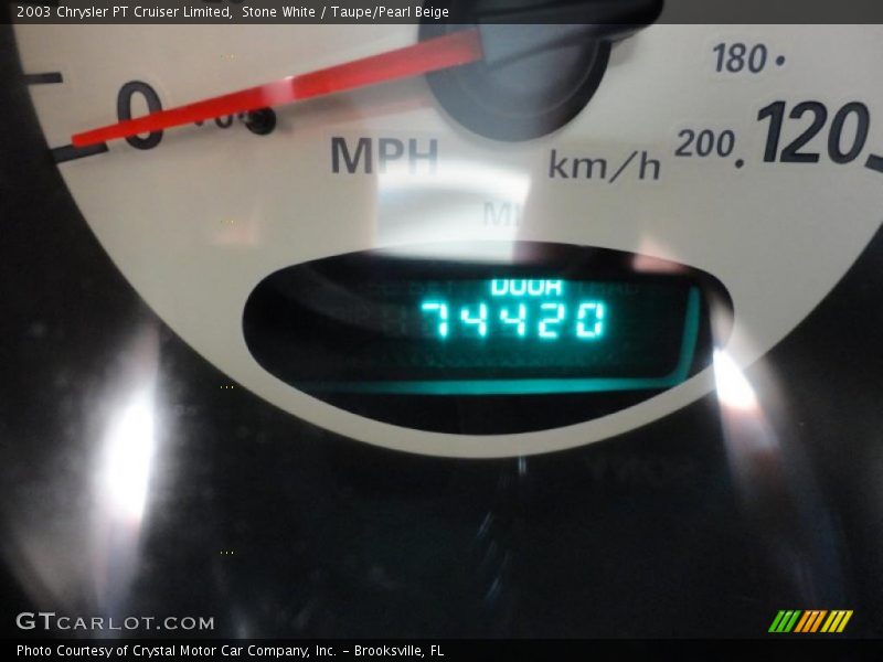 Stone White / Taupe/Pearl Beige 2003 Chrysler PT Cruiser Limited