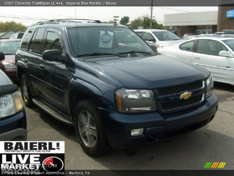Imperial Blue Metallic / Ebony 2007 Chevrolet TrailBlazer LS 4x4