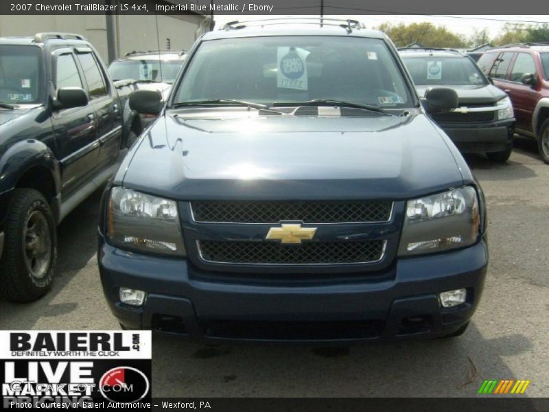 Imperial Blue Metallic / Ebony 2007 Chevrolet TrailBlazer LS 4x4