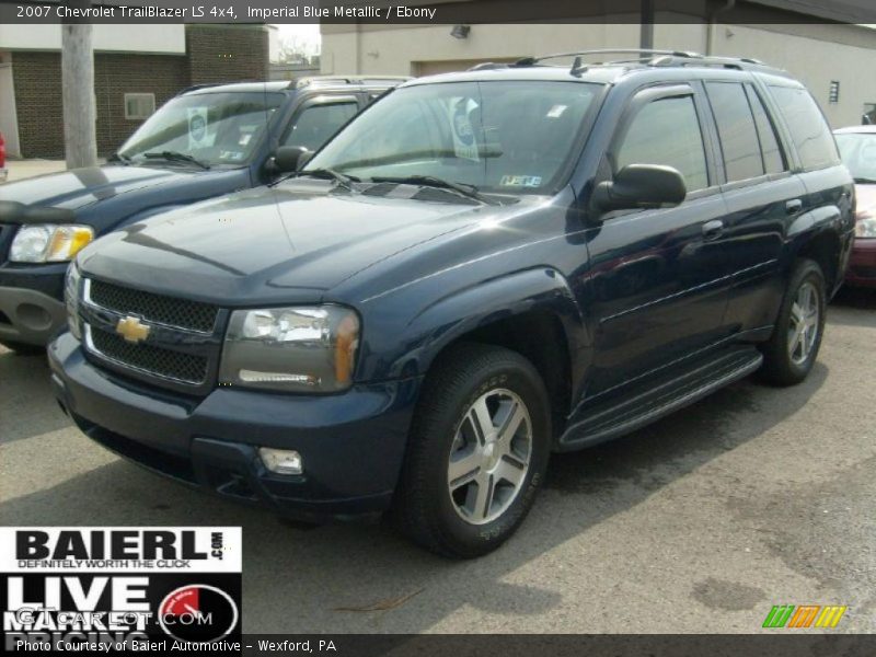 Imperial Blue Metallic / Ebony 2007 Chevrolet TrailBlazer LS 4x4
