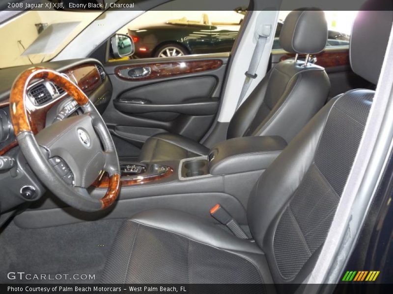 Ebony Black / Charcoal 2008 Jaguar XJ XJ8