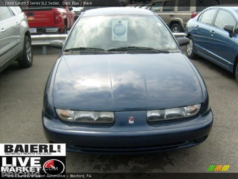 Dark Blue / Black 1999 Saturn S Series SL2 Sedan