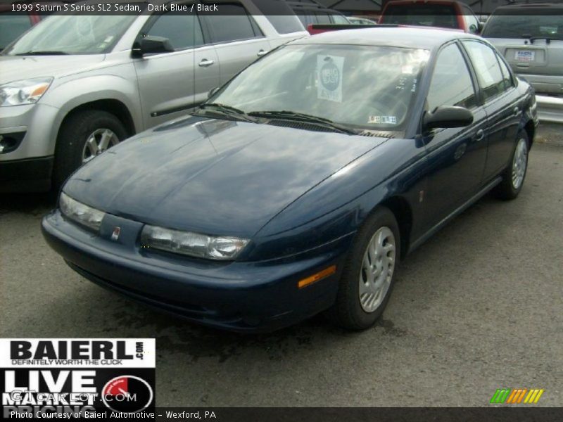 Dark Blue / Black 1999 Saturn S Series SL2 Sedan