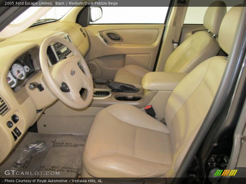 Black / Medium/Dark Pebble Beige 2005 Ford Escape Limited