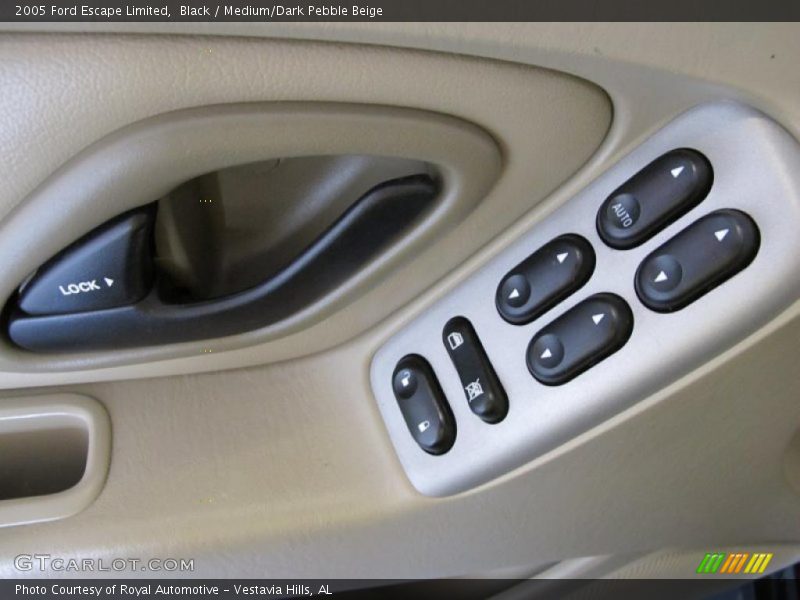 Black / Medium/Dark Pebble Beige 2005 Ford Escape Limited