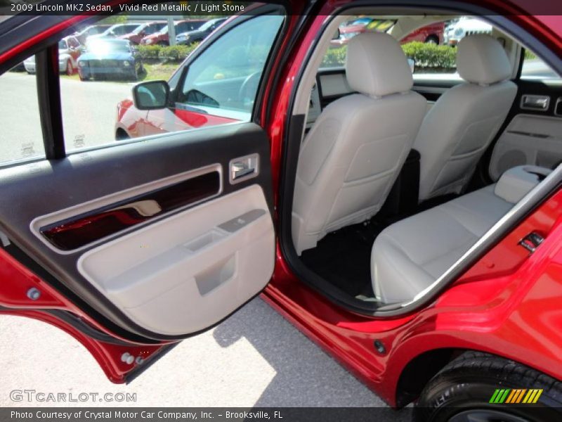 Vivid Red Metallic / Light Stone 2009 Lincoln MKZ Sedan