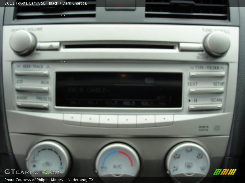 Black / Dark Charcoal 2011 Toyota Camry SE