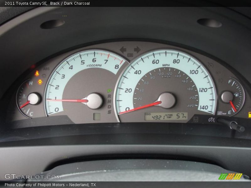 Black / Dark Charcoal 2011 Toyota Camry SE