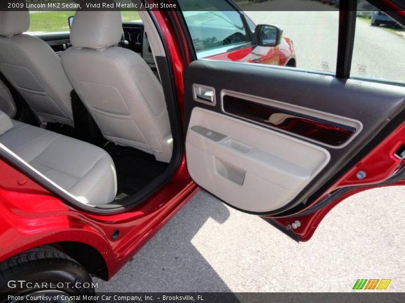 Vivid Red Metallic / Light Stone 2009 Lincoln MKZ Sedan