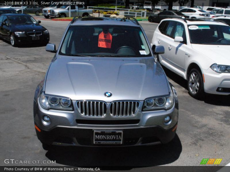 Silver Grey Metallic / Black 2008 BMW X3 3.0si