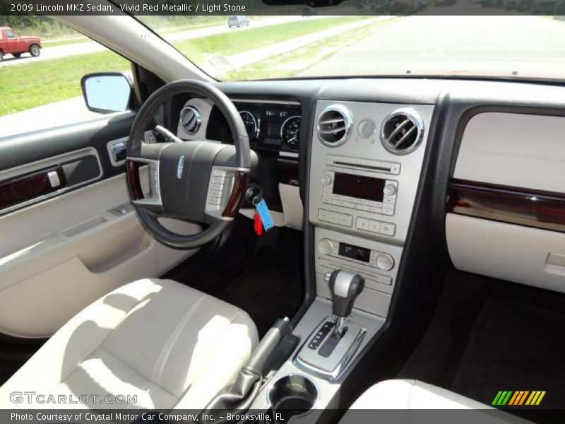 Vivid Red Metallic / Light Stone 2009 Lincoln MKZ Sedan