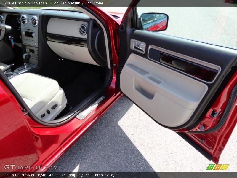 Vivid Red Metallic / Light Stone 2009 Lincoln MKZ Sedan