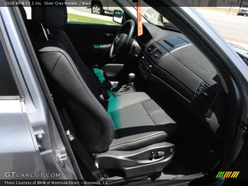Silver Grey Metallic / Black 2008 BMW X3 3.0si