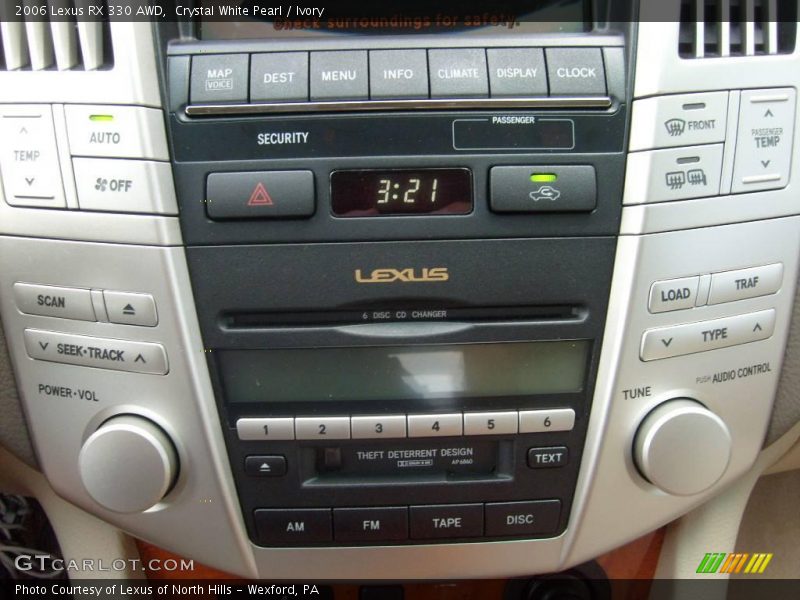 Crystal White Pearl / Ivory 2006 Lexus RX 330 AWD