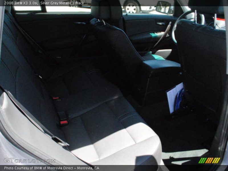 Silver Grey Metallic / Black 2008 BMW X3 3.0si