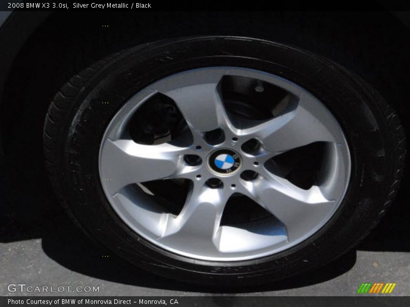 Silver Grey Metallic / Black 2008 BMW X3 3.0si