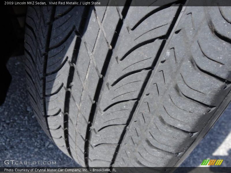 Vivid Red Metallic / Light Stone 2009 Lincoln MKZ Sedan