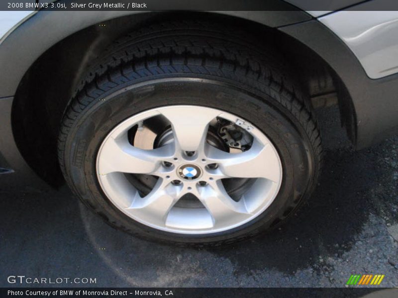 Silver Grey Metallic / Black 2008 BMW X3 3.0si