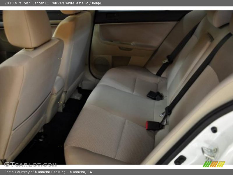 Wicked White Metallic / Beige 2010 Mitsubishi Lancer ES