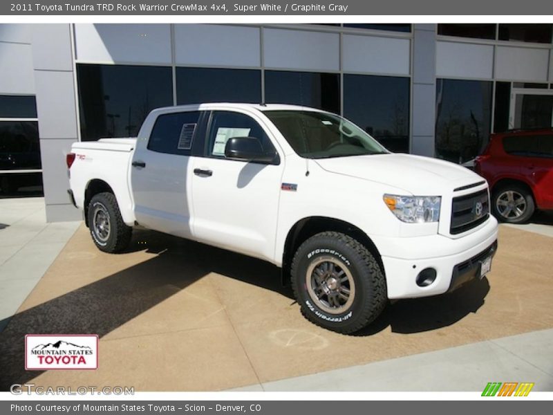 Super White / Graphite Gray 2011 Toyota Tundra TRD Rock Warrior CrewMax 4x4