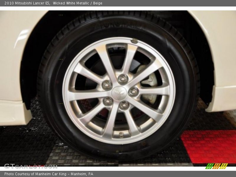 Wicked White Metallic / Beige 2010 Mitsubishi Lancer ES