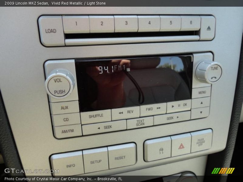 Vivid Red Metallic / Light Stone 2009 Lincoln MKZ Sedan