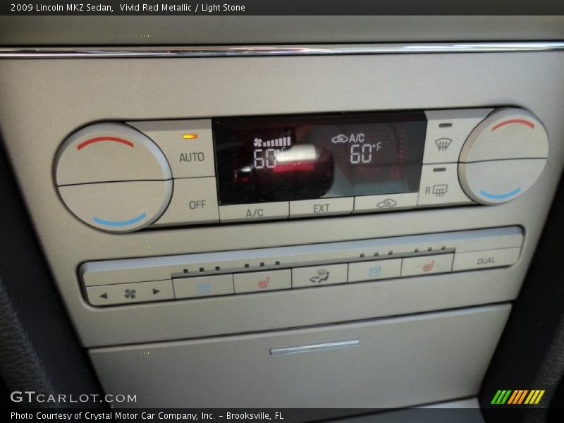 Vivid Red Metallic / Light Stone 2009 Lincoln MKZ Sedan
