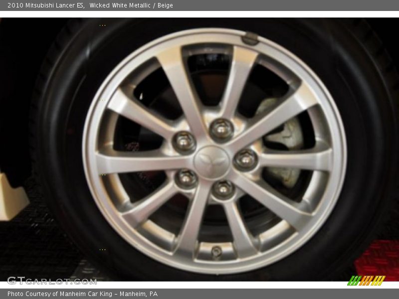 Wicked White Metallic / Beige 2010 Mitsubishi Lancer ES