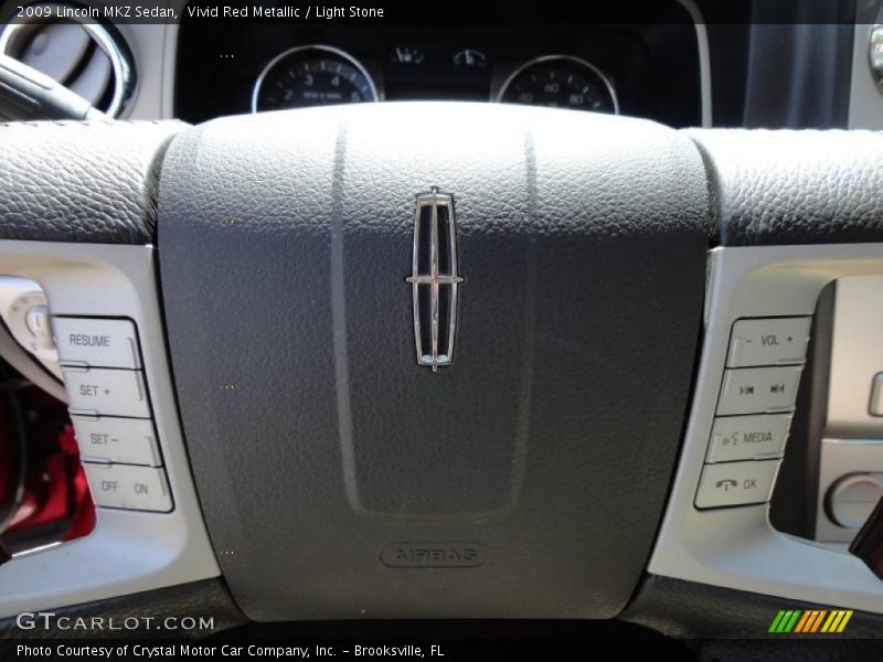 Vivid Red Metallic / Light Stone 2009 Lincoln MKZ Sedan