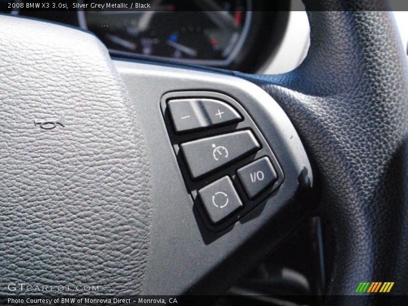 Silver Grey Metallic / Black 2008 BMW X3 3.0si