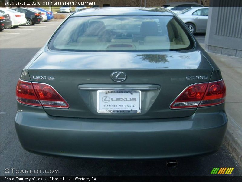 Oasis Green Pearl / Cashmere 2006 Lexus ES 330