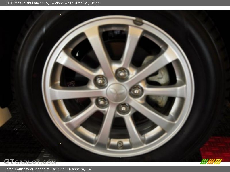 Wicked White Metallic / Beige 2010 Mitsubishi Lancer ES