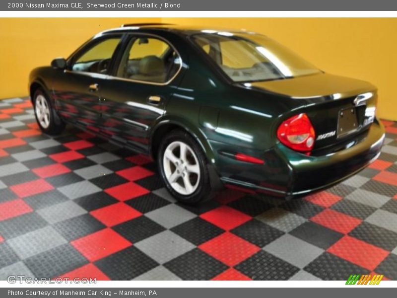 Sherwood Green Metallic / Blond 2000 Nissan Maxima GLE