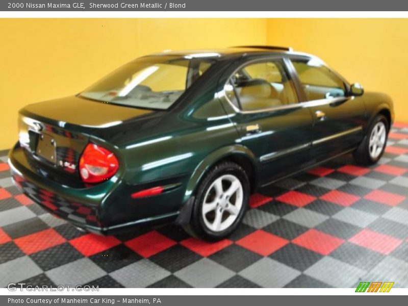 Sherwood Green Metallic / Blond 2000 Nissan Maxima GLE