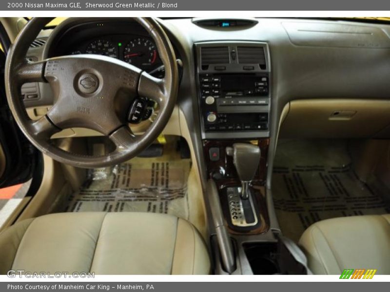 Sherwood Green Metallic / Blond 2000 Nissan Maxima GLE