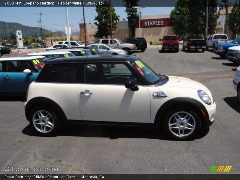 Pepper White / Grey/Black 2008 Mini Cooper S Hardtop