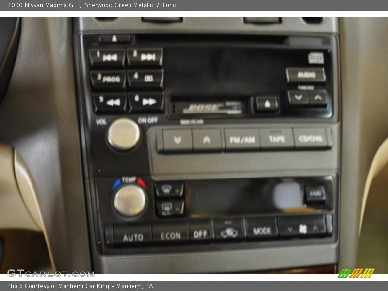 Sherwood Green Metallic / Blond 2000 Nissan Maxima GLE