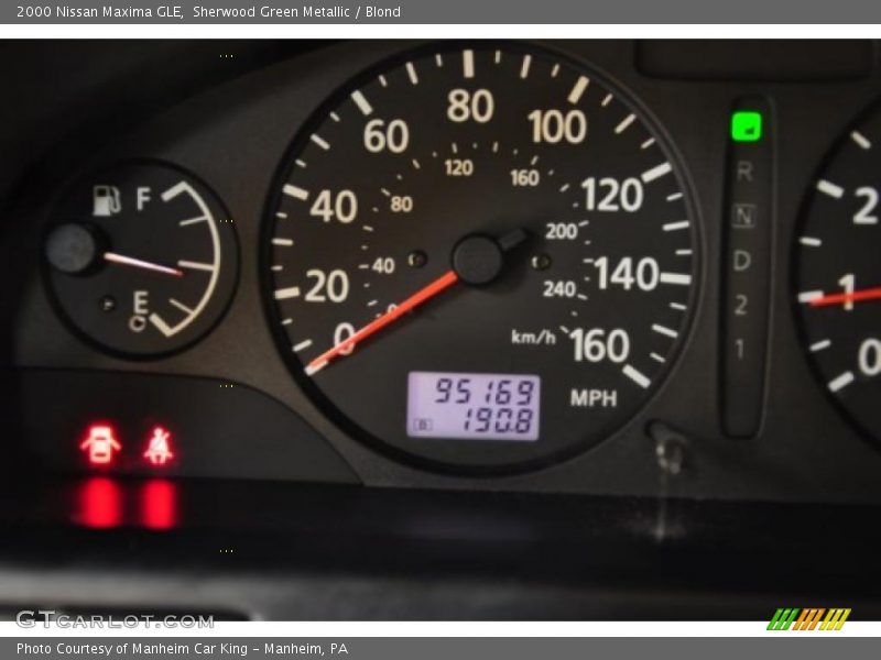 Sherwood Green Metallic / Blond 2000 Nissan Maxima GLE