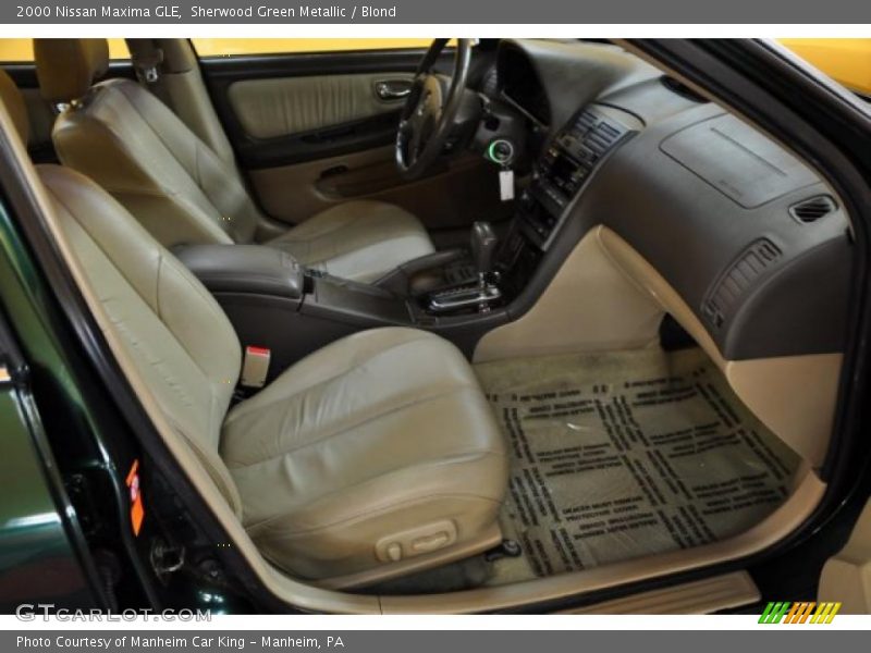 Sherwood Green Metallic / Blond 2000 Nissan Maxima GLE