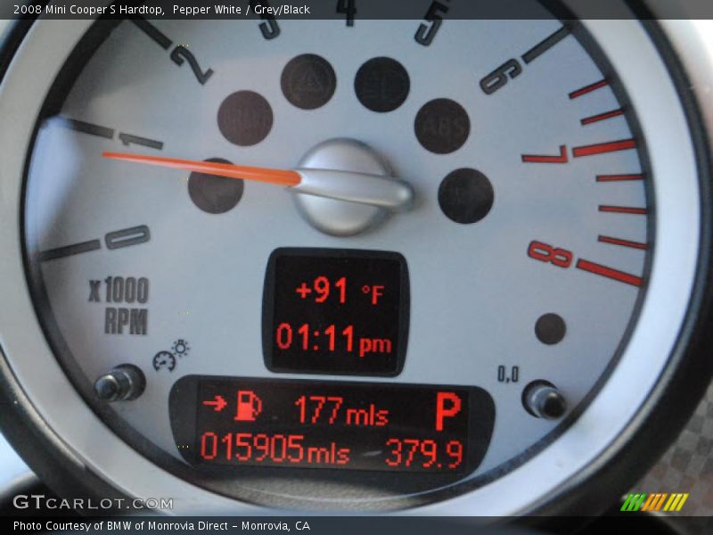 Pepper White / Grey/Black 2008 Mini Cooper S Hardtop