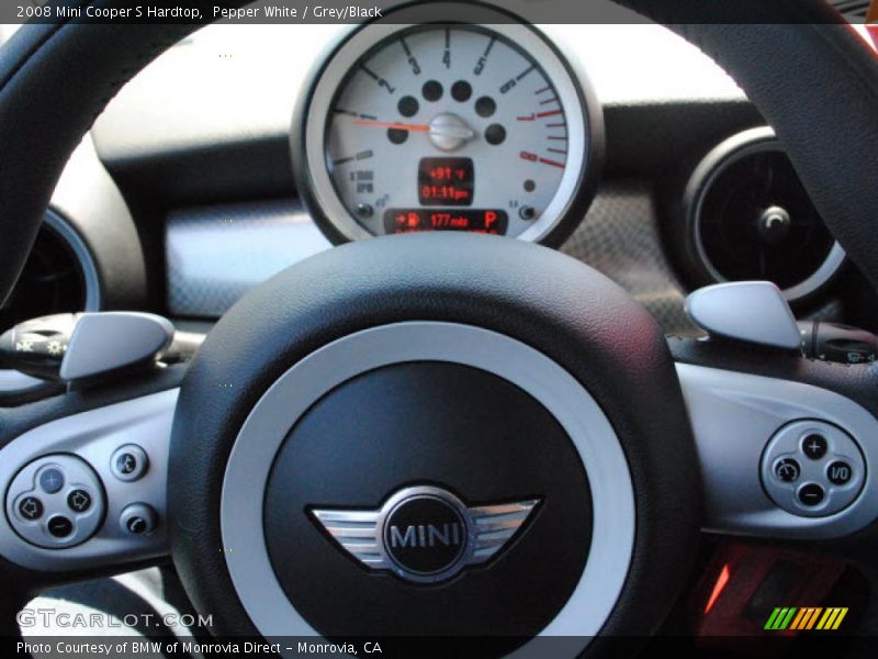 Pepper White / Grey/Black 2008 Mini Cooper S Hardtop
