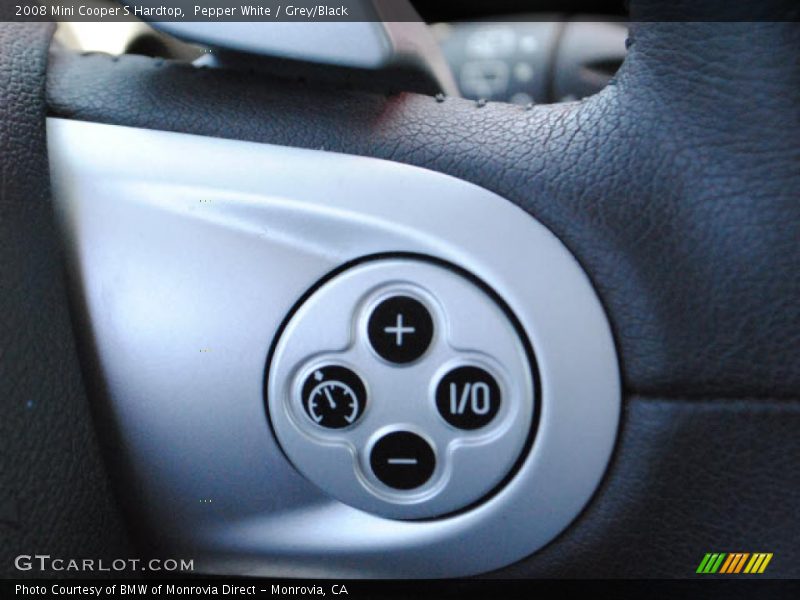Pepper White / Grey/Black 2008 Mini Cooper S Hardtop