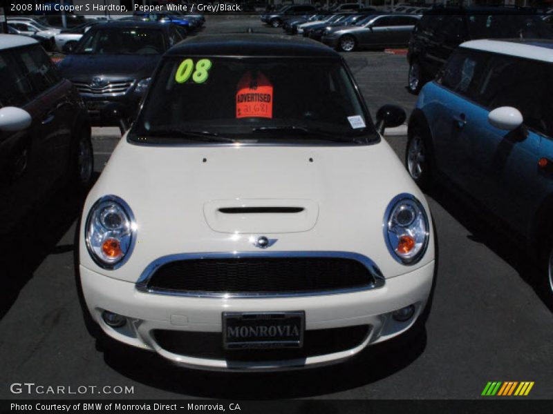 Pepper White / Grey/Black 2008 Mini Cooper S Hardtop